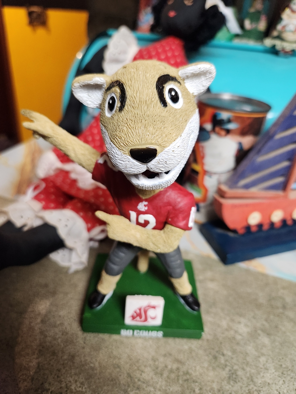 WSU Butch. T Cougar Mascot Bobblehead
